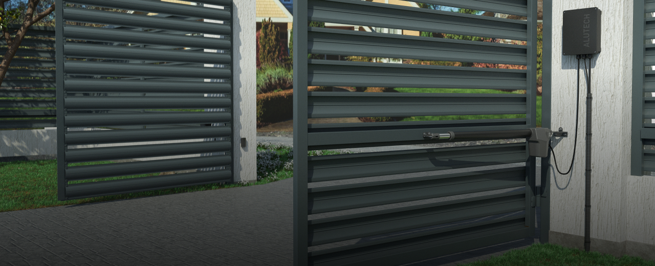 Комплект приводов для распашных ворот AN-Motors ATW-400KIT + фотоэлементы P5103