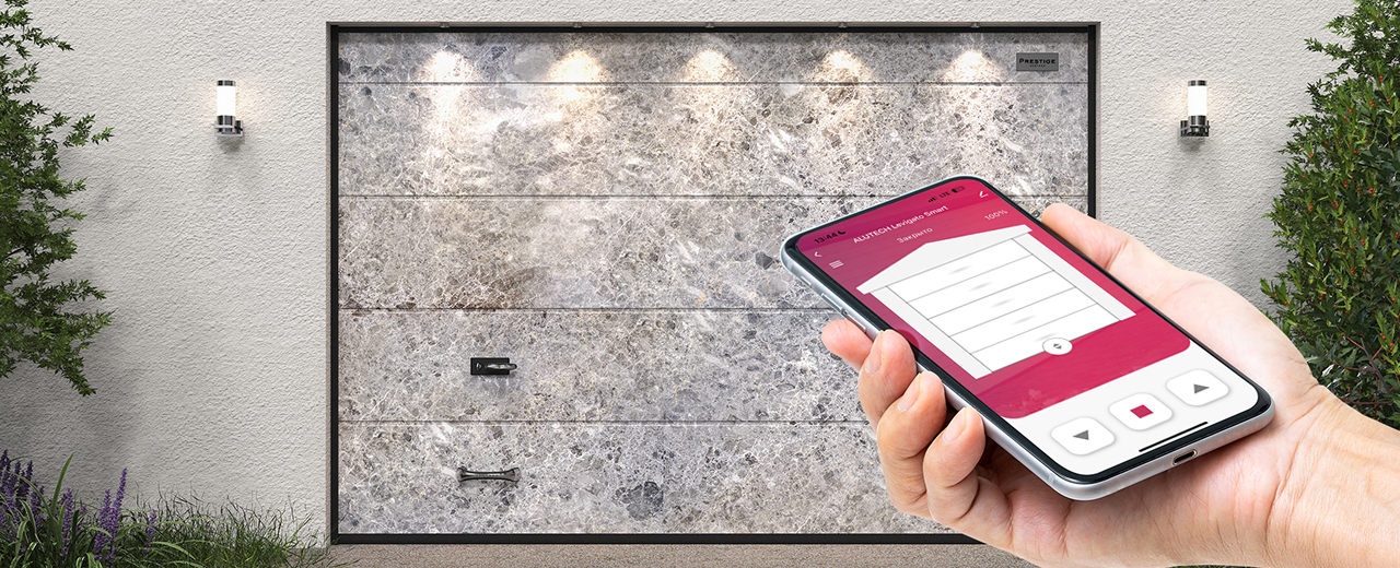 Умный привод ALUTECH Levigato LG‑600F‑Sm для гаражных ворот + модуль Wi‑fi