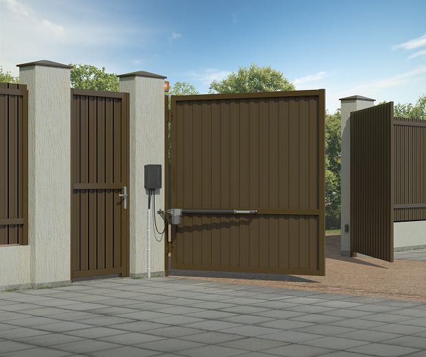 Комплект приводов для распашных ворот AN-Motors ATW-400KIT + фотоэлементы P5103