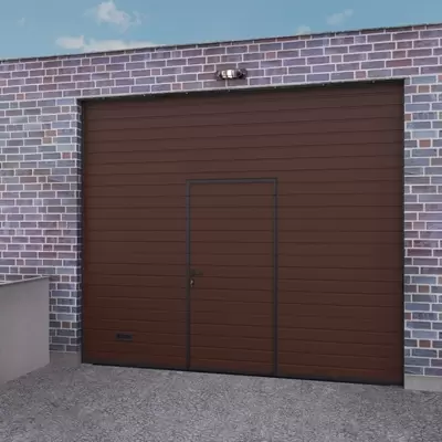 Гаражные ворота с калиткой серии Trend Гаражные ворота с калиткой серии Trend