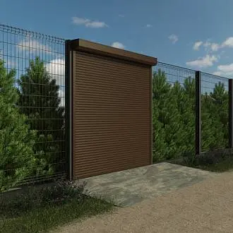 Рулонные ворота для забора